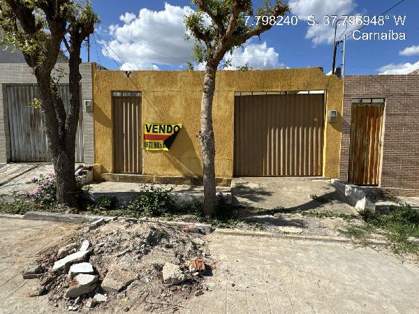 Vende-se em Carnaiba-PE  Casa, 72.00 de área privativa, 120.00 de área do terreno,  2_qto(s), a.serv, WC, 1_sala(s), cozinha, 1_vaga(s) de garagem.