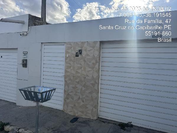 Vende-se em Santa Cruz Do Capibaribe-PE  Casa, 60.97 de área total, 60.97 de área privativa, 139.02 de área do terreno,  2_qto(s), a.serv, WC, 1_sala(s), cozinha.