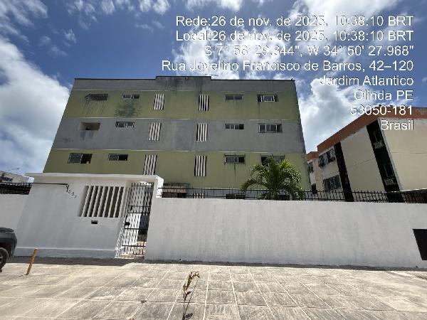 Vende-se em Olinda-PE  apto, 75.44 de área total, 75.44 de área privativa,  2_qto(s), a.serv, WC, 1_sala(s), cozinha, 1_vaga(s) de garagem.