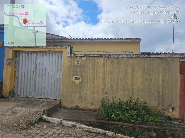 Vende-se em Cha De Alegria-PE  Casa, 84.00 de área total, 84.00 de área privativa, 126.00 de área do terreno,  3_qto(s), a.serv, WC, 1_sala(s), cozinha, Terraco.