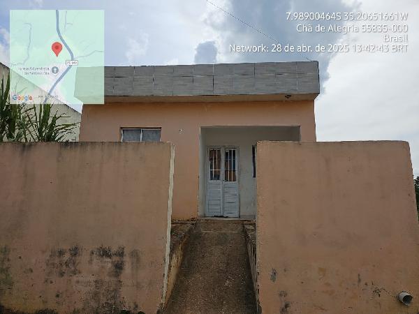 Vende-se em Cha De Alegria-PE  Casa, 57.81 de área total, 57.81 de área privativa, 127.50 de área do terreno,  2_qto(s), a.serv, WC, 1_sala(s), cozinha, Terraco.