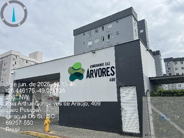 Vende-se em Jaragua Do Sul-SC  apto, 48.35 de área total, 39.86 de área privativa,  2_qto(s), WC, 1_sala(s), cozinha, 1_vaga(s) de garagem.