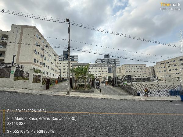 Vende-se em Sao Jose-SC  apto, 59.45 de área total, 40.28 de área privativa,  2_qto(s), a.serv, WC, 1_sala(s), cozinha, 1_vaga(s) de garagem.