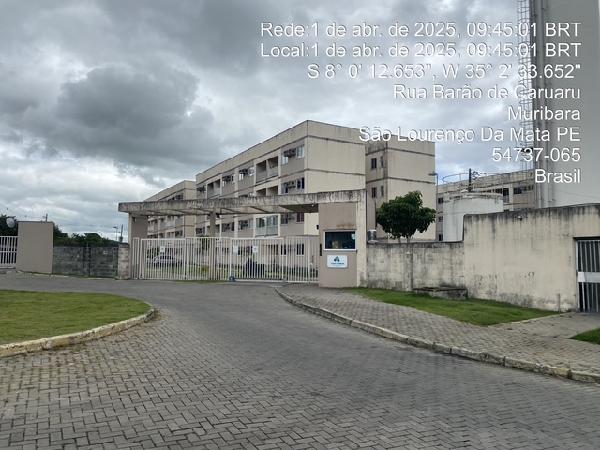 Vende-se em Sao Lourenco Da Mata-PE  apto, 66.55 de área total, 45.90 de área privativa,  2_qto(s), a.serv, WC, 1_sala(s), cozinha, Terraco, 1_vaga(s) de garagem.