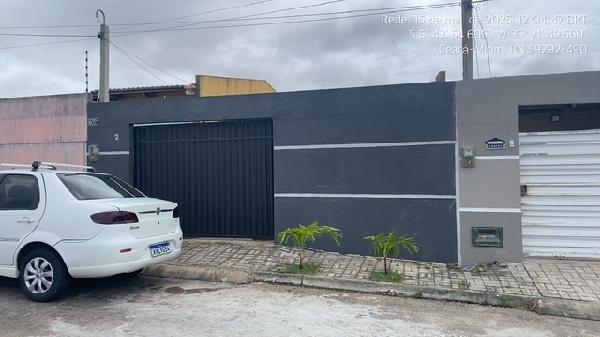 Vende-se em Ceara-Mirim-RN  Casa, 58.41 de área total, 58.41 de área privativa, 133.33 de área do terreno,  2_qto(s), varanda, a.serv, WC, 1_sala(s), cozinha, 1_vaga(s) de garagem.