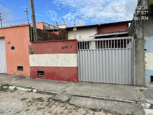 Vende-se em Sao Goncalo Do Amarante-RN  Casa, 123.26 de área total, 68.16 de área privativa, 90.00 de área do terreno,  2_qto(s), a.serv, WC, 1_sala(s), cozinha, Terraco, 1_vaga(s) de garagem.