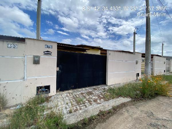 Vende-se em Ceara-Mirim-RN  Casa, 58.41 de área privativa, 133.33 de área do terreno,  2_qto(s), a.serv, WC, 1_sala(s), cozinha, Terraco, 1_vaga(s) de garagem.