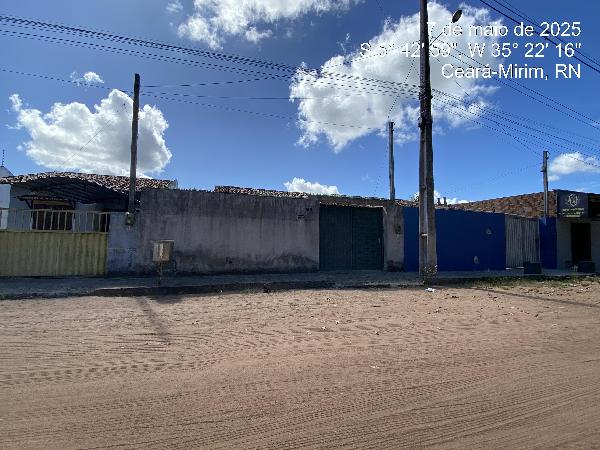Vende-se em Ceara-Mirim-RN  Casa, 49.95 de área total, 49.95 de área privativa, 160.00 de área do terreno,  2_qto(s), a.serv, WC, 1_sala(s), cozinha.