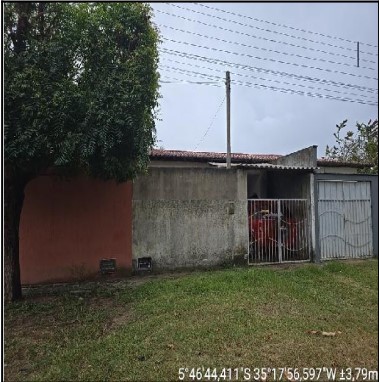 Vende-se em Sao Goncalo Do Amarante-RN  Casa, 54.29 de área total, 53.73 de área privativa, 112.51 de área do terreno,  2_qto(s), a.serv, WC, 1_sala(s), cozinha.