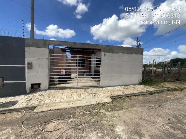 Vende-se em Ceara-Mirim-RN  Casa, 58.41 de área total, 58.41 de área privativa, 133.33 de área do terreno,  2_qto(s), a.serv, WC, 1_sala(s), cozinha, Terraco.