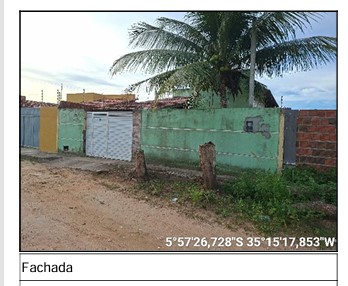 Vende-se em Parnamirim-RN  Casa, 66.61 de área privativa, 200.00 de área do terreno,  2_qto(s), varanda, a.serv, WC, 1_sala(s), cozinha, Terraco.