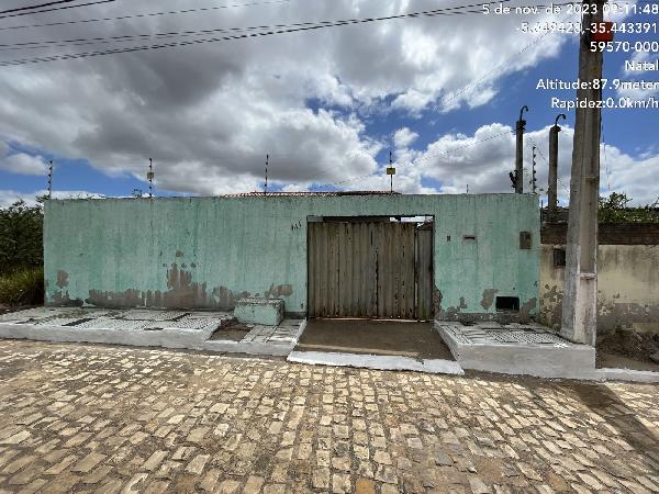 Vende-se em Ceara-Mirim-RN  Casa, 58.46 de área privativa, 200.00 de área do terreno,  2_qto(s), a.serv, WC, 1_sala(s), cozinha, 1_vaga(s) de garagem.