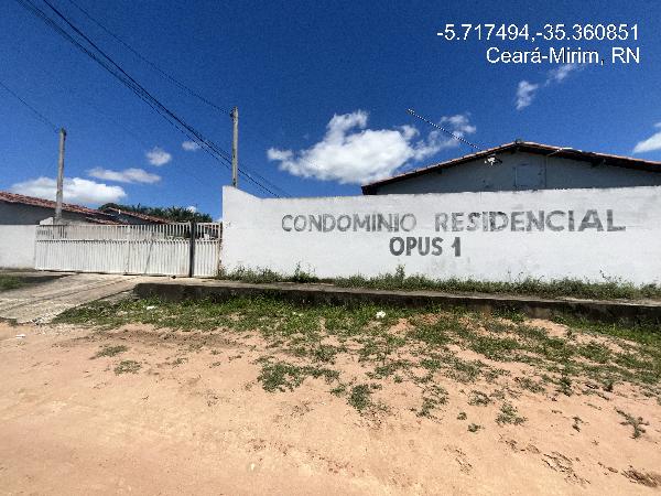 Vende-se em Ceara-Mirim-RN  Casa, 56.89 de área total, 56.89 de área privativa, 137.50 de área do terreno,  2_qto(s), a.serv, WC, 1_sala(s), cozinha.