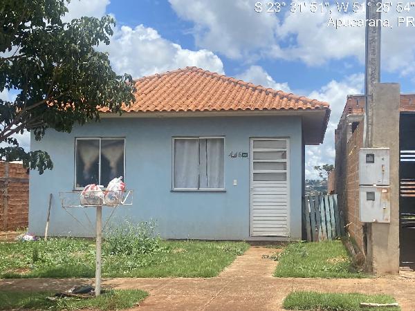Vende-se em Apucarana-PR  Casa, 45.74 de área total, 45.74 de área privativa, 200.00 de área do terreno,  2_qto(s), a.serv, WC, 1_sala(s), cozinha.