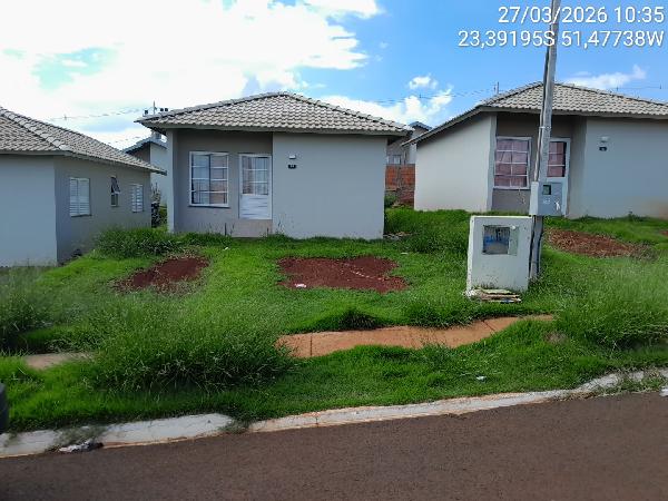 Vende-se em Arapongas-PR  Casa, 43.85 de área total, 43.85 de área privativa, 160.00 de área do terreno,  2_qto(s), a.serv, WC, 1_sala(s), cozinha.