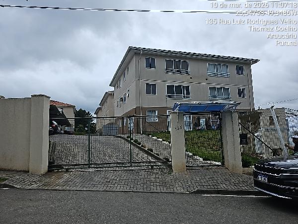 Vende-se em Araucaria-PR  apto, 54.29 de área total, 48.96 de área privativa,  2_qto(s), WC, 1_sala(s), cozinha, 1_vaga(s) de garagem.
