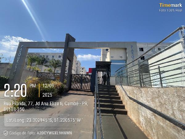 Vende-se em Cambe-PR  apto, 38.40 de área total, 38.40 de área privativa,  2_qto(s), WC, 1_sala(s), cozinha, 1_vaga(s) de garagem.