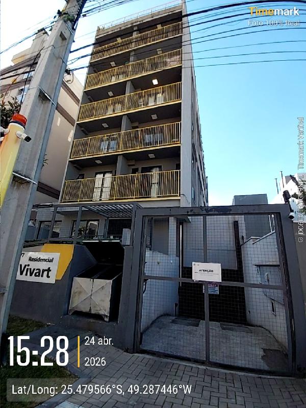 Vende-se em Curitiba-PR  apto, 29.57 de área total, 17.67 de área privativa,  1_qto(s), a.serv, WC, 1_sala(s), cozinha.