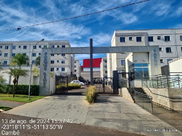 Vende-se em Cambe-PR  apto, 79.94 de área total, 38.40 de área privativa,  2_qto(s), a.serv, WC, 1_sala(s), cozinha, 1_vaga(s) de garagem.