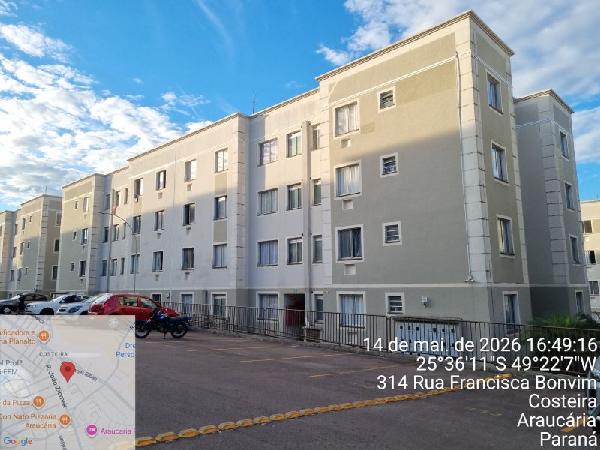 Vende-se em Araucaria-PR  apto, 51.80 de área total, 46.23 de área privativa,  2_qto(s), WC, 1_sala(s), cozinha, 1_vaga(s) de garagem.