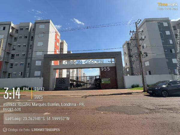 Vende-se em Londrina-PR  apto, 47.44 de área total, 47.44 de área privativa,  2_qto(s), WC, 1_sala(s), cozinha, 1_vaga(s) de garagem.