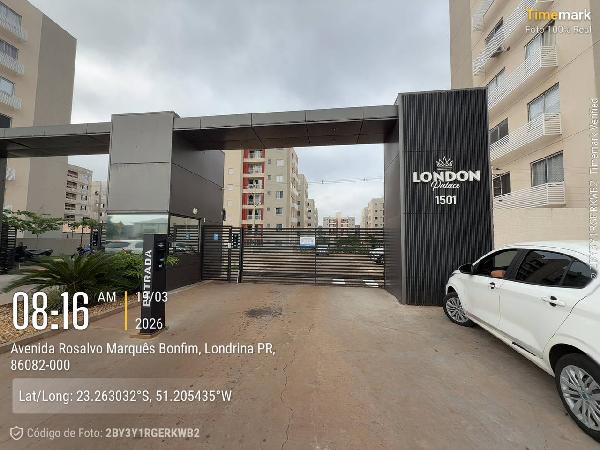 Vende-se em Londrina-PR  apto, 45.30 de área total, 45.30 de área privativa,  2_qto(s), a.serv, WC, 1_sala(s), cozinha, 1_vaga(s) de garagem.