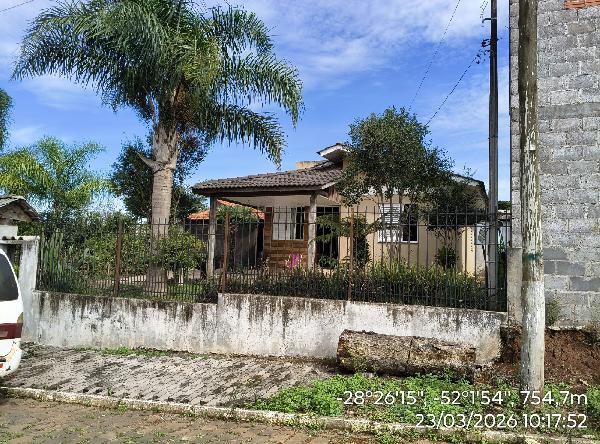 Vende-se em Gentil-RS  Casa, 99.52 de área total, 49.52 de área privativa, 250.00 de área do terreno,  3_qto(s), a.serv, WC, 1_sala(s), cozinha.