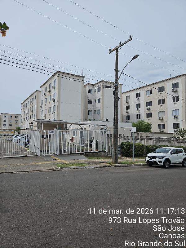 Vende-se em Canoas-RS  apto, 67.73 de área total, 41.19 de área privativa,  2_qto(s), WC, 1_sala(s), cozinha.
