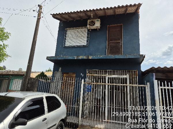 Vende-se em Gravatai-RS  Casa, 127.00 de área total, 47.00 de área privativa, 47.00 de área do terreno,  2_qto(s), a.serv, WC, 1_sala(s), cozinha.