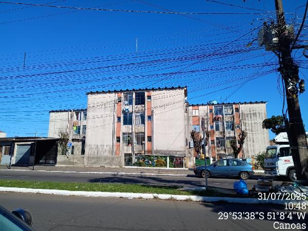 Vende-se em Canoas-RS  apto, 42.84 de área total, 39.78 de área privativa,  2_qto(s), a.serv, WC, 1_sala(s), cozinha.