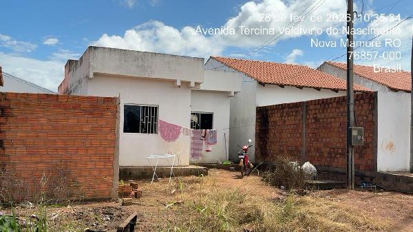 Vende-se em Nova Mamore-RO  Casa, 67.17 de área total, 67.17 de área privativa, 150.00 de área do terreno,  2_qto(s), a.serv, WC, 1_sala(s), cozinha.