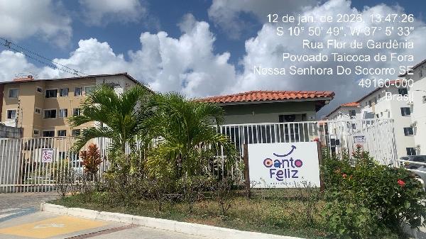 Vende-se em Nossa Senhora Do Socorro-SE  apto, 45.59 de área total, 45.59 de área privativa,  2_qto(s), a.serv, WC, 1_sala(s), cozinha, 1_vaga(s) de garagem.