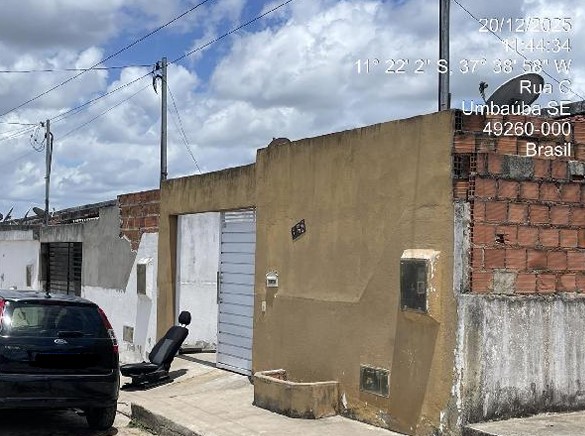 Vende-se em Umbauba-SE  Casa, 59.22 de área total, 59.22 de área privativa, 142.98 de área do terreno,  2_qto(s), a.serv, WC, 1_sala(s), cozinha, 1_vaga(s) de garagem.