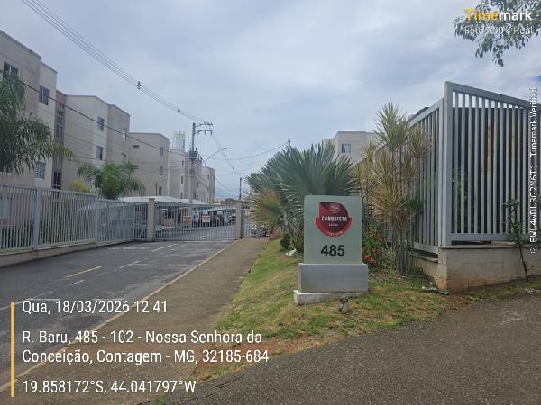 Vende-se em Contagem-MG  apto, 96.37 de área total, 43.70 de área privativa,  2_qto(s), WC, 1_sala(s), cozinha, 1_vaga(s) de garagem.