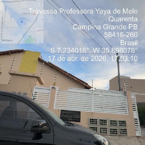 Vende-se em Campina Grande-PB  Casa, 73.26 de área total, 73.26 de área privativa, 1007.60 de área do terreno,  3_qto(s), a.serv, WC, 1_sala(s), cozinha, Terraco, 1_vaga(s) de garagem.