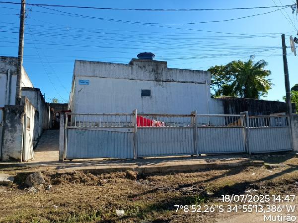 Vende-se em Bayeux-PB  Casa, 59.19 de área total, 46.57 de área privativa, 186.30 de área do terreno,  2_qto(s), a.serv, WC, 1_sala(s), cozinha, Terraco, 1_vaga(s) de garagem.