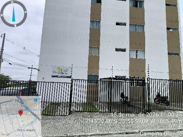 Vende-se em Campina Grande-PB  apto, 67.73 de área total, 49.54 de área privativa,  2_qto(s), a.serv, WC, 1_sala(s), cozinha, 1_vaga(s) de garagem.