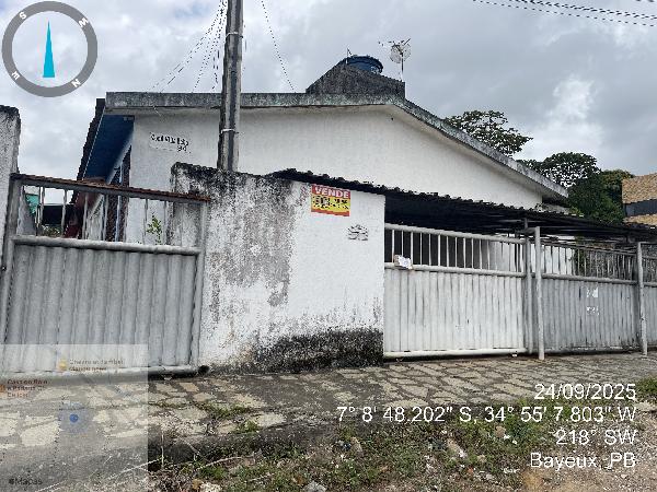Vende-se em Bayeux-PB  Casa, 58.59 de área total, 58.59 de área privativa, 104.43 de área do terreno,  2_qto(s), a.serv, WC, 1_sala(s), cozinha, Terraco, 1_vaga(s) de garagem.