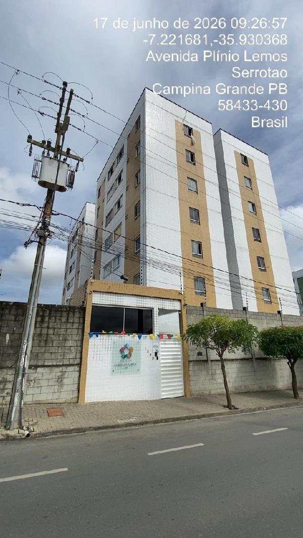 Vende-se em Campina Grande-PB  apto, 103.05 de área total, 48.53 de área privativa,  2_qto(s), WC, 1_sala(s), 1_vaga(s) de garagem.