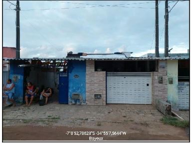 Vende-se em Bayeux-PB  Casa, 71.91 de área privativa, 120.00 de área do terreno,  2_qto(s), a.serv, WC, 2_sala(s), cozinha, Terraco.