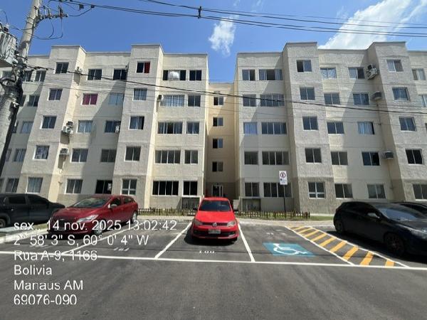 Vende-se em Manaus-AM  apto, 82.96 de área total, 41.37 de área privativa,  2_qto(s), a.serv, WC, 1_sala(s), cozinha.