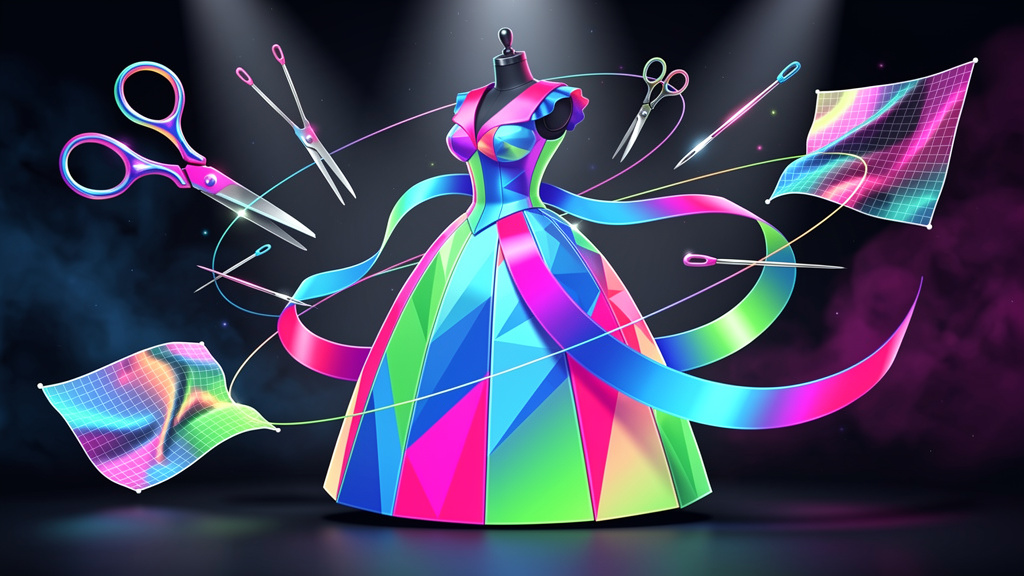 Neon Geo style generated image