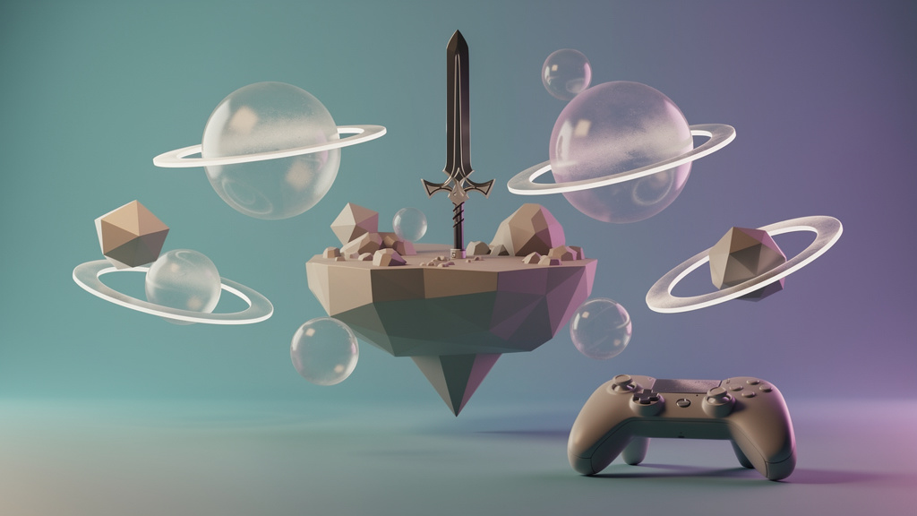 3D Render style newsletter header images