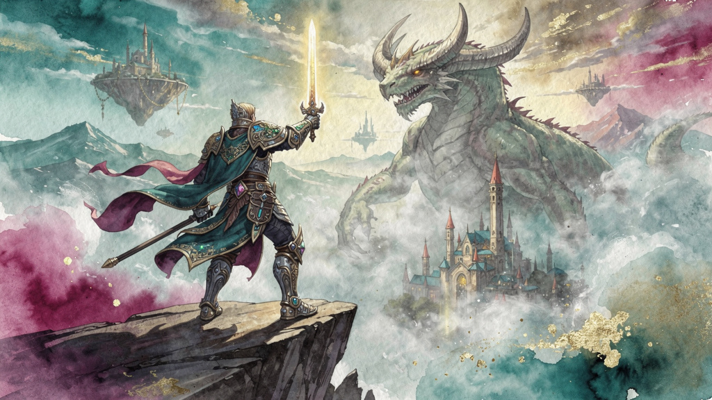 Watercolor style newsletter header images