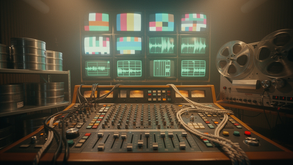 Retro style generated image