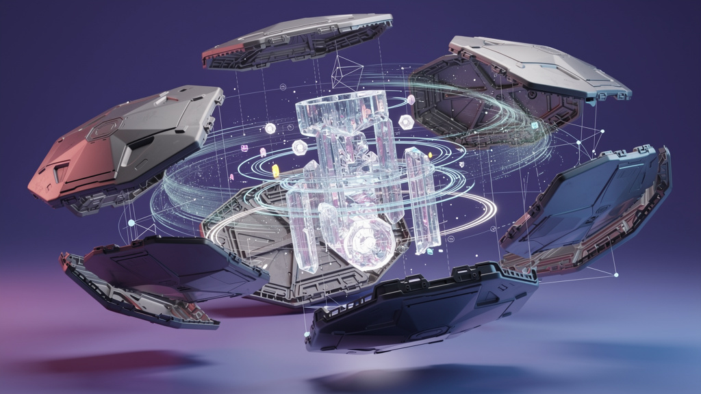 3D Render style generated image