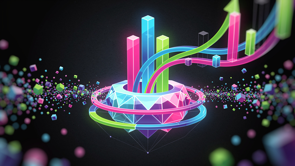 Neon Geo style landing page hero images