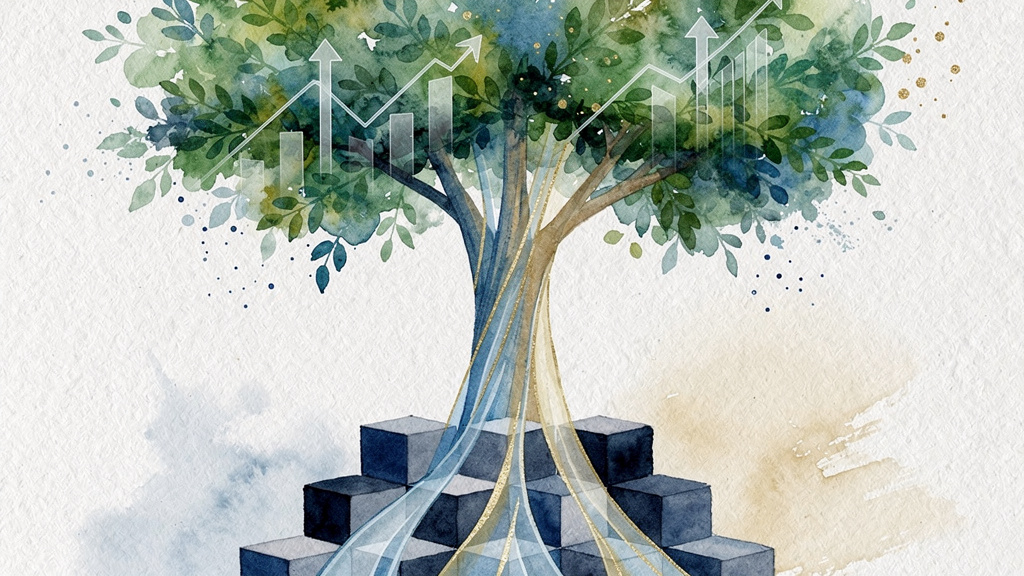 Watercolor style landing page hero images