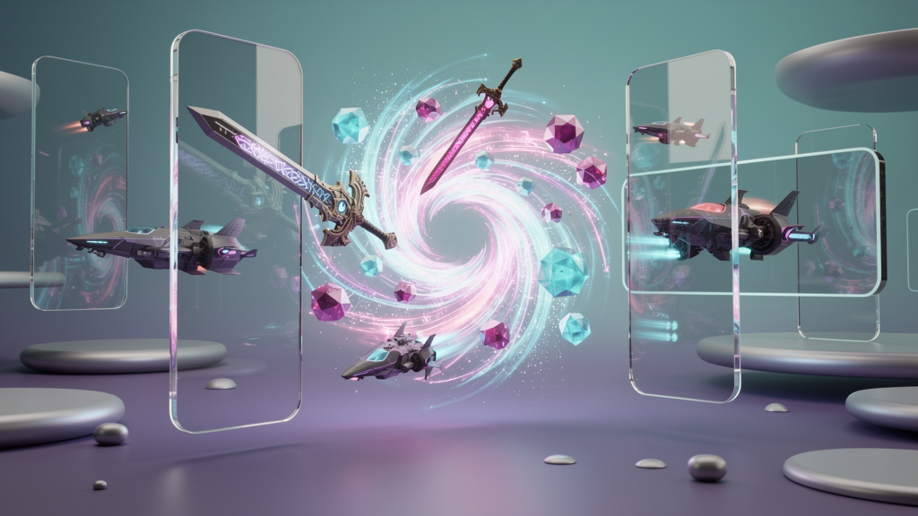 3D Render style landing page hero images