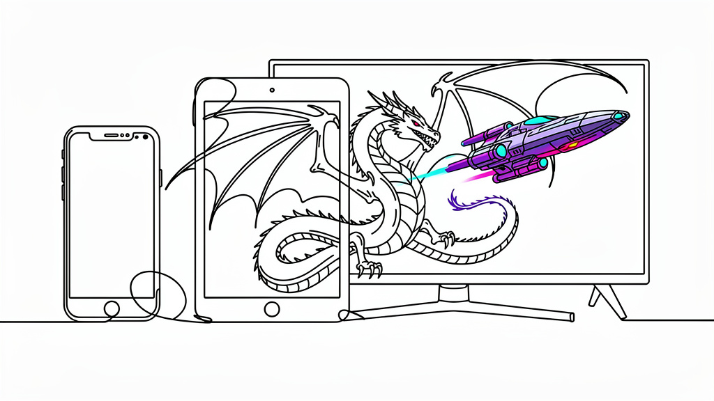 Line Art style generated image